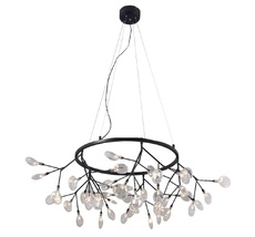 Подвесная люстра Crystallux EVITA EVITA SP45 D BLACK/TRANSPARENT_CR