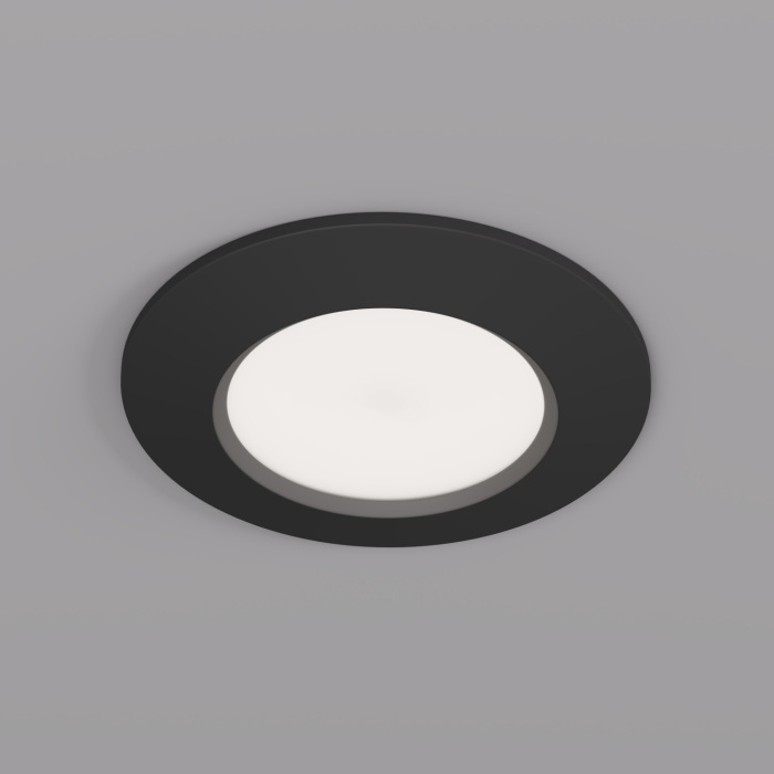 Встраиваемый светильник Denkirs влагозащищенный DK3016-BK