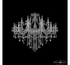 Хрустальная люстра Bohemia Ivele Crystal 1415/12+6/360 Ni_BI