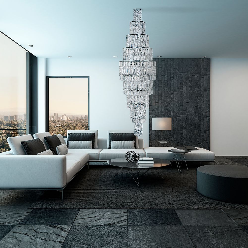 Каскадная люстра Arti Lampadari Valencia Nickel Valencia E 1.10.50.501 N