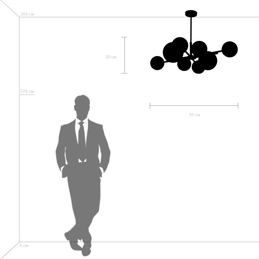 Потолочная люстра LightStar Croco 815480_LS