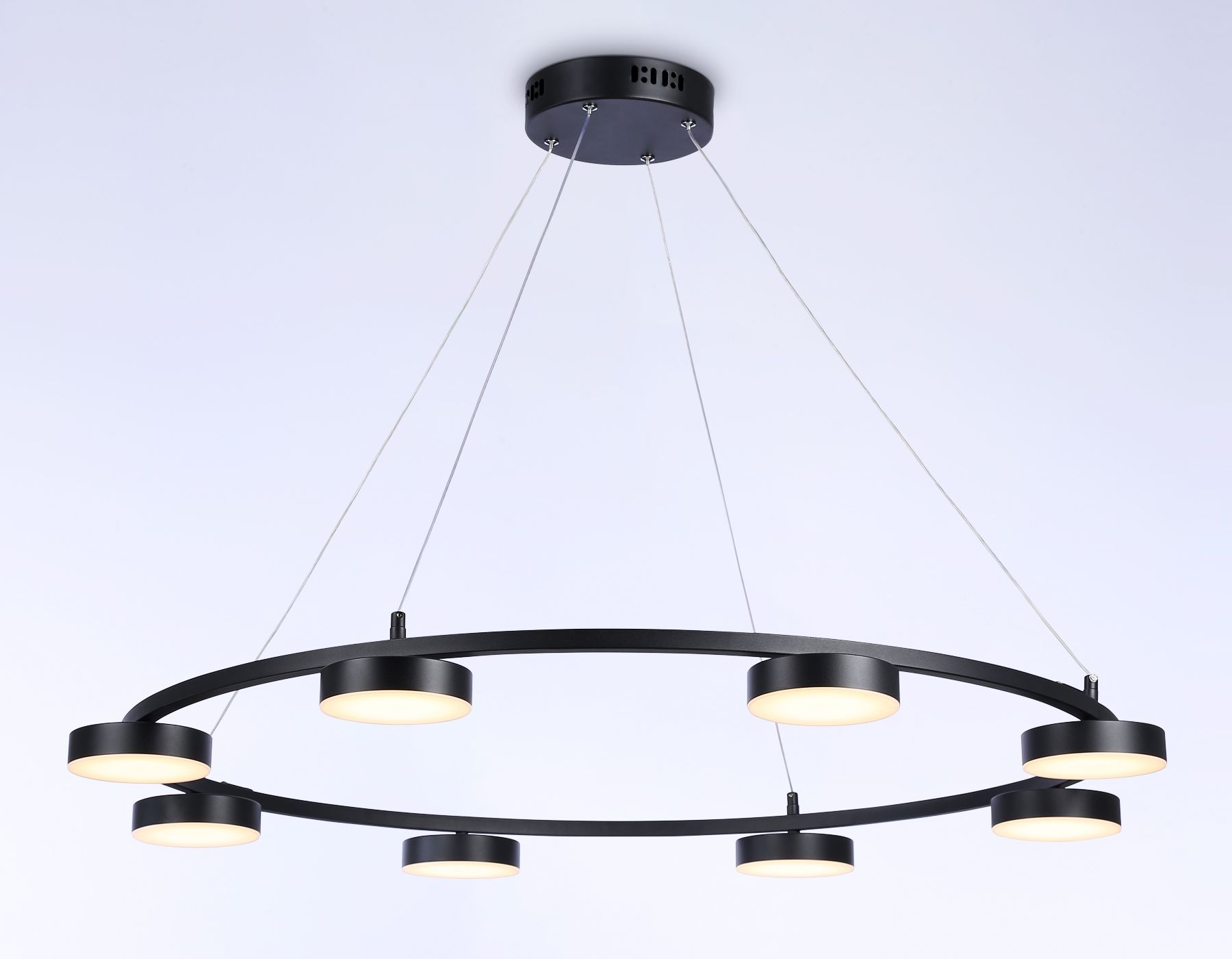 Подвесная люстра Ambrella light с пультом LineTech FL51763_AMB