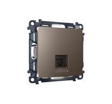 Розетка компьютерная Ambrella Volt ALFA RJ-45(8P8C) CAT6 с защитной шторкой QUANT MA642010_AMB