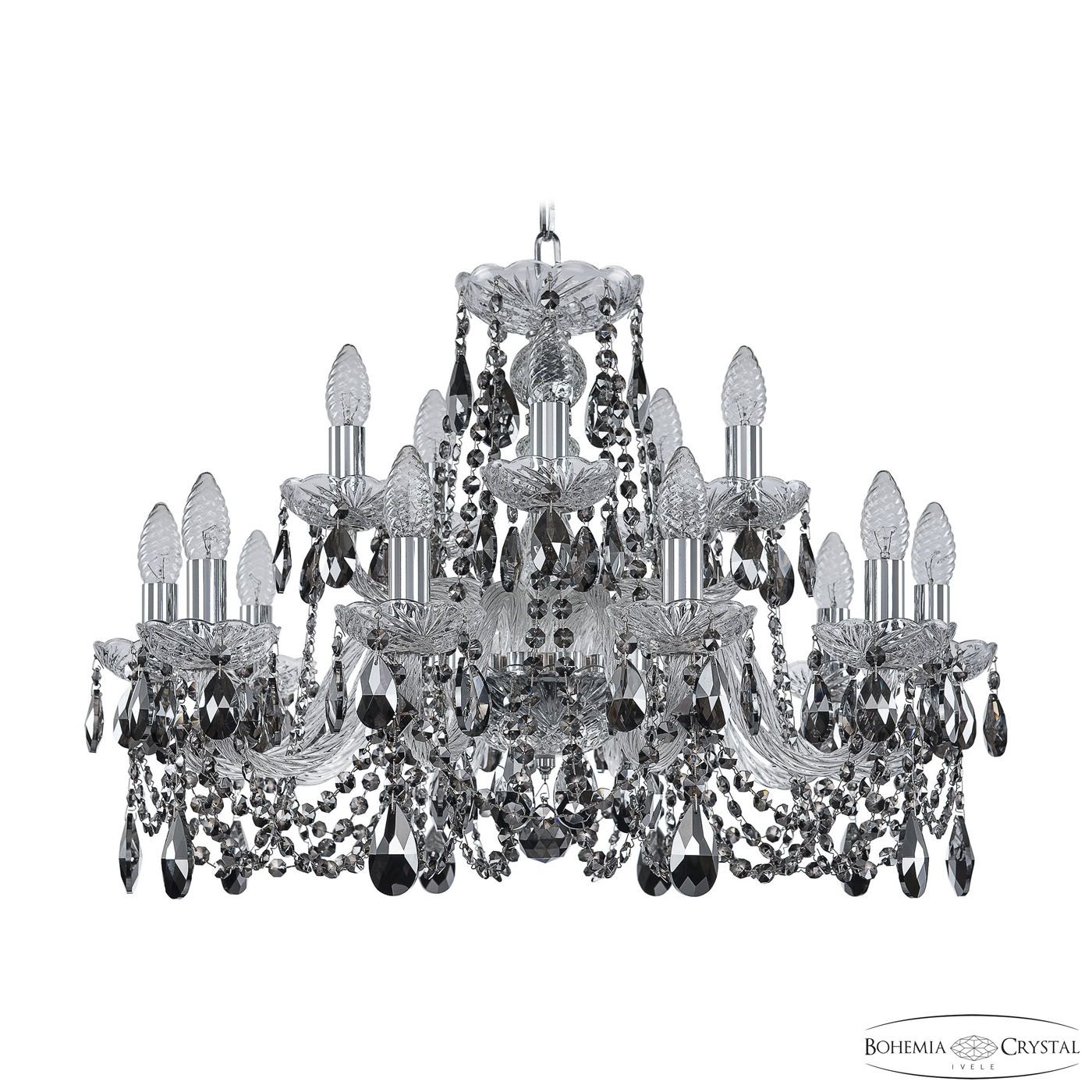 

Хрустальная люстра Bohemia Ivele 1402/10+5/240 Ni R781, 1402/10+5/240 Ni R781