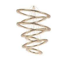 Подвесная люстра Newport Вертикальная композиция 8240 из семи колец золото №64_NP