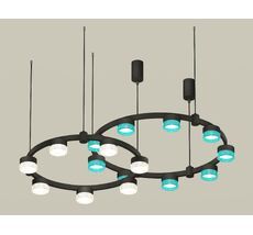 Подвесная люстра Ambrella light Techno Ring с композитным хрусталем Traditional DIY XR92091300_AMB