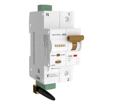 Умный автоматический выключатель 1 P 63 A C 6 kA Werkel a063126_WR