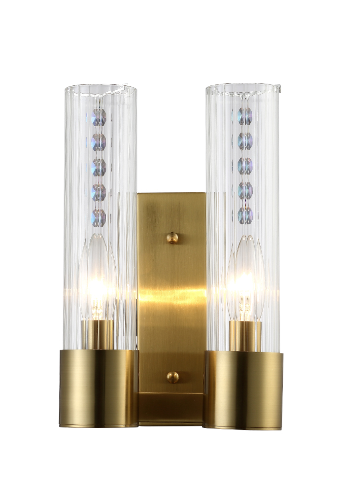 Бра Crystallux OTONO OTONO AP2 BRASS/TRANSPARENTE_CR