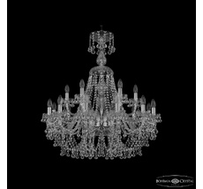Хрустальная люстра Bohemia Ivele Crystal 1409/12+6/300/XL-95 Ni_BI