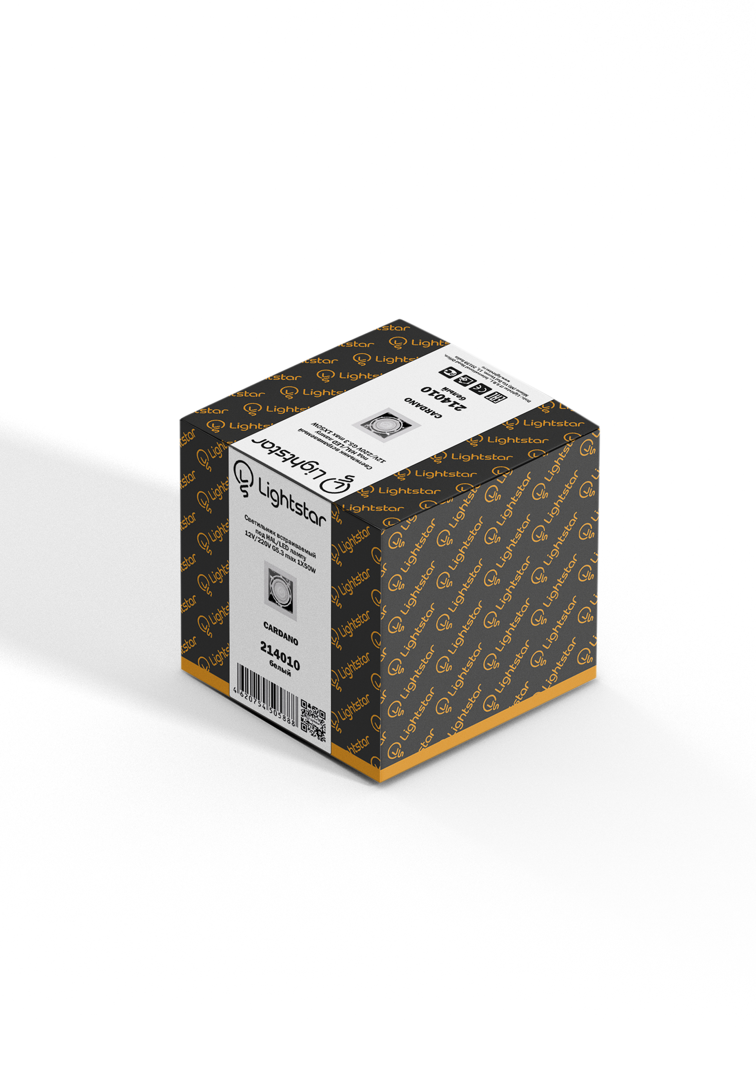 Точечный светильник LightStar Врезной CARDANO 16 X1 BIANCO 214010_LS