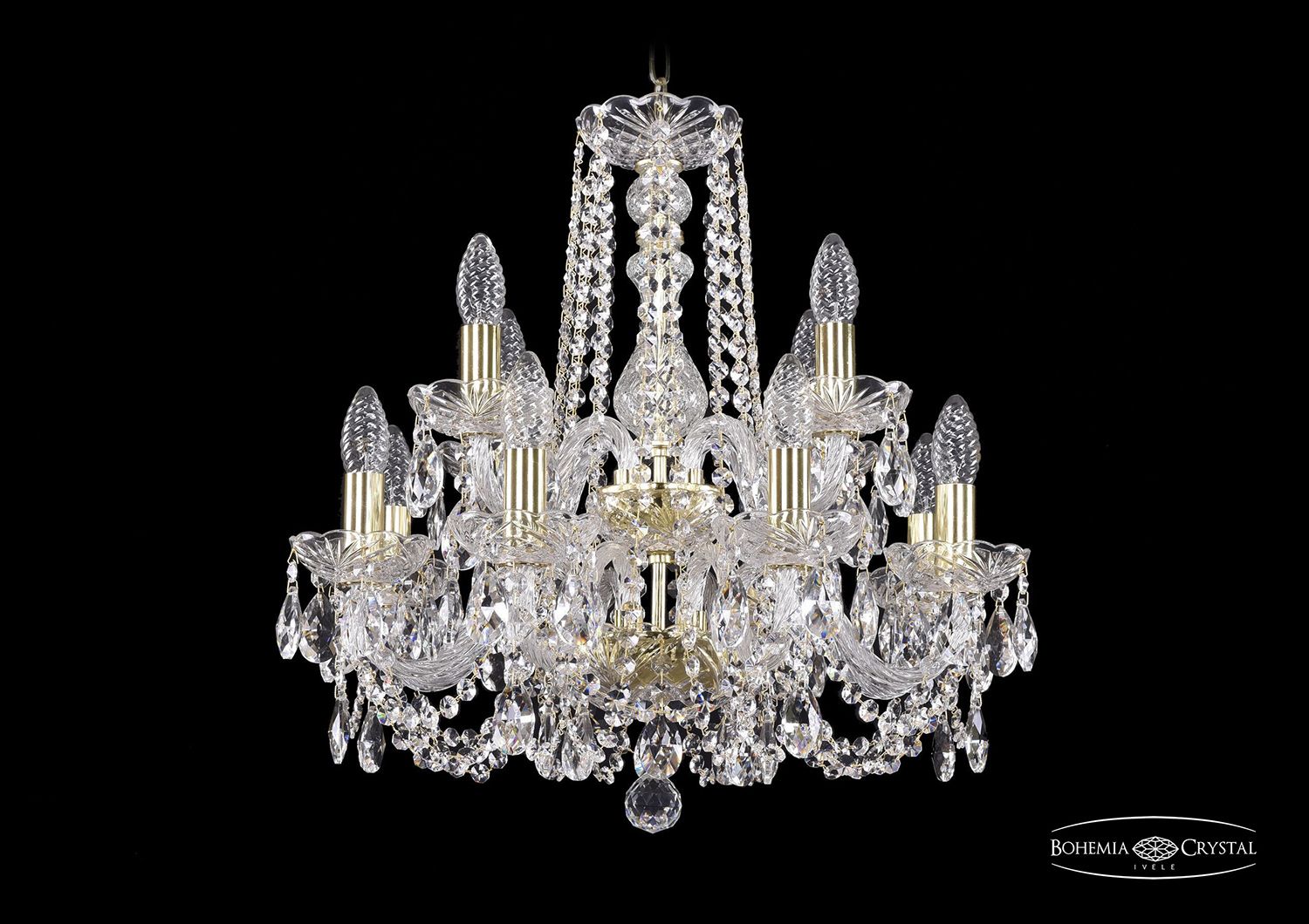 Хрустальная люстра Bohemia Ivele 1402/8+4/160/2d G_BI