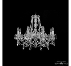 Хрустальная люстра Bohemia Ivele Crystal 1411/8/240 Ni_BI