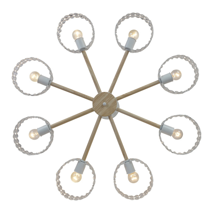 Потолочная люстра на штанге Escada 679/8P White_ESC