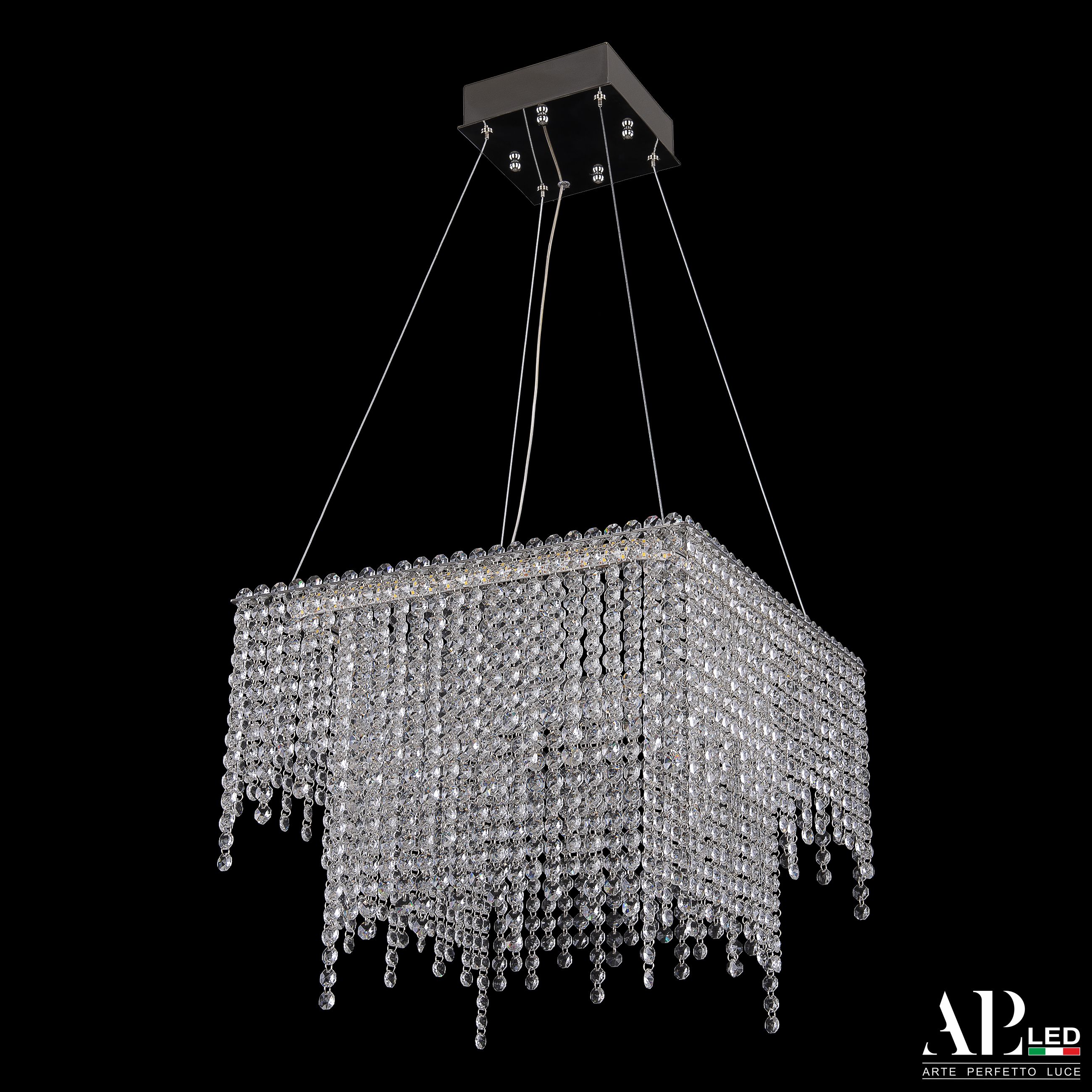 Хрустальная люстра APL LED Sicilia SH04.42.D.Ni.4000_BI