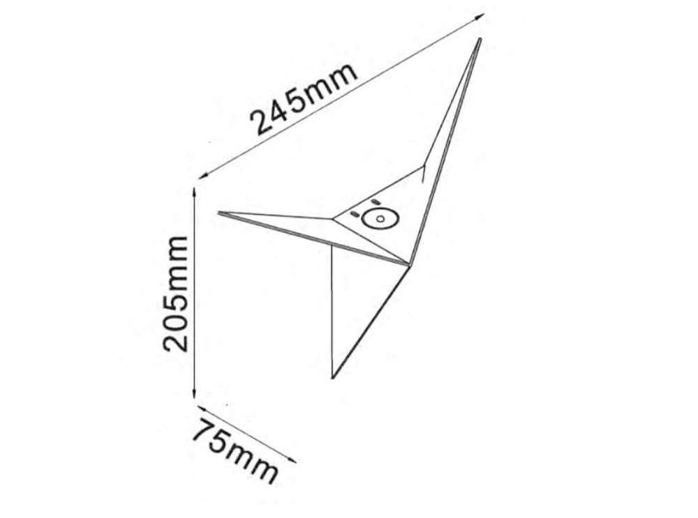 Настенный светильник DesignLed KVAD GW-9103-3-BL-WW 00-00002089_SW