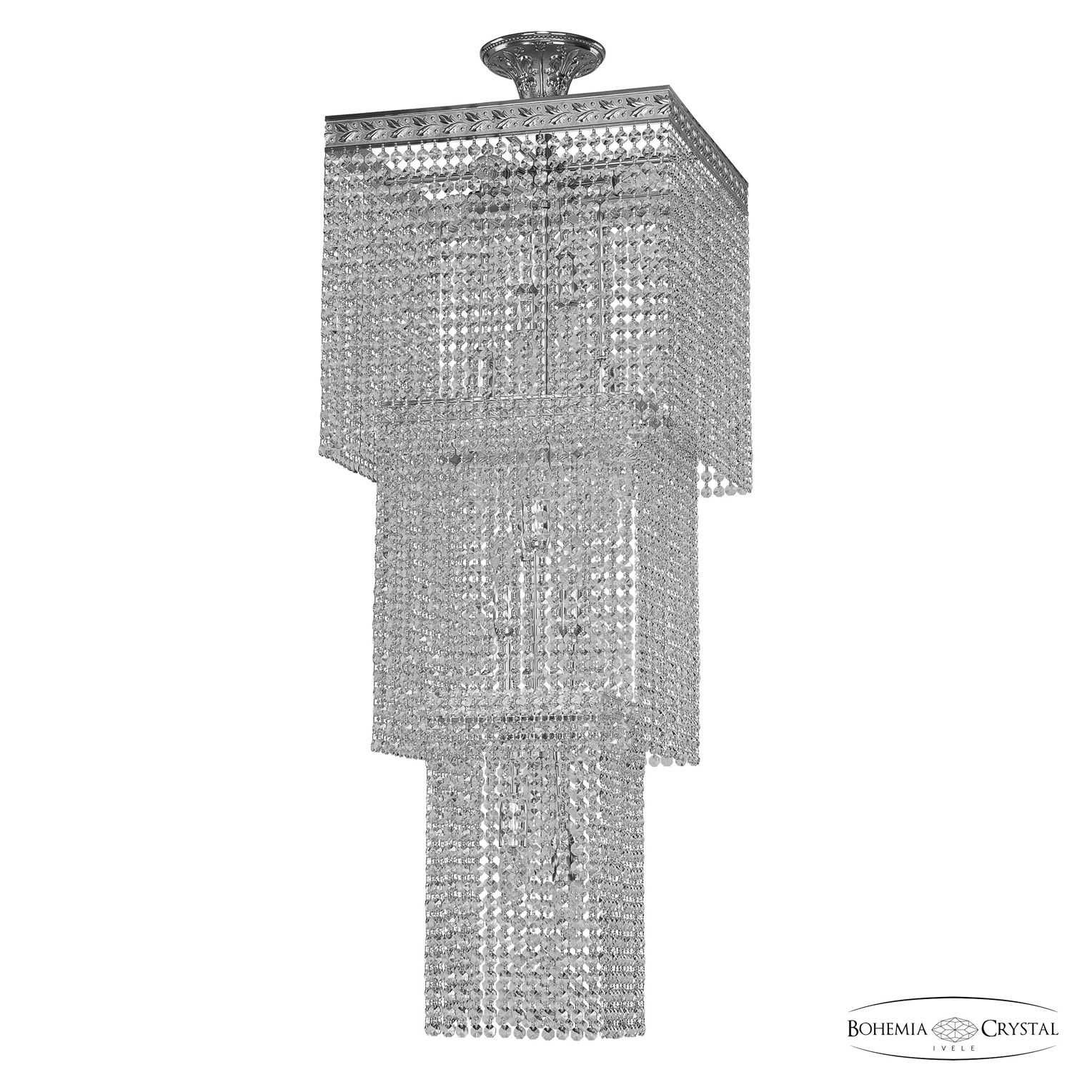 

Каскадная люстра Bohemia Ivele Crystal 8330 83302/40IV-100 Ni, 83302/40IV-100 Ni
