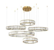 Подвесная люстра Loft IT Crystal ring 10135/5 Gold_LF