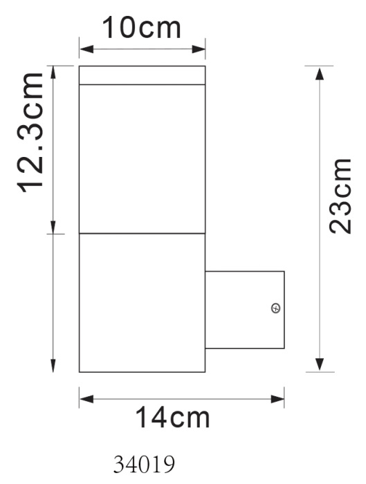 Уличный настенный светильник LALLI 34019_GL