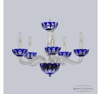Подвесная люстра Bohemia Ivele Clear-Blue 1309/5/165 Ni Cl/Clear-Blue/H-1H_BI