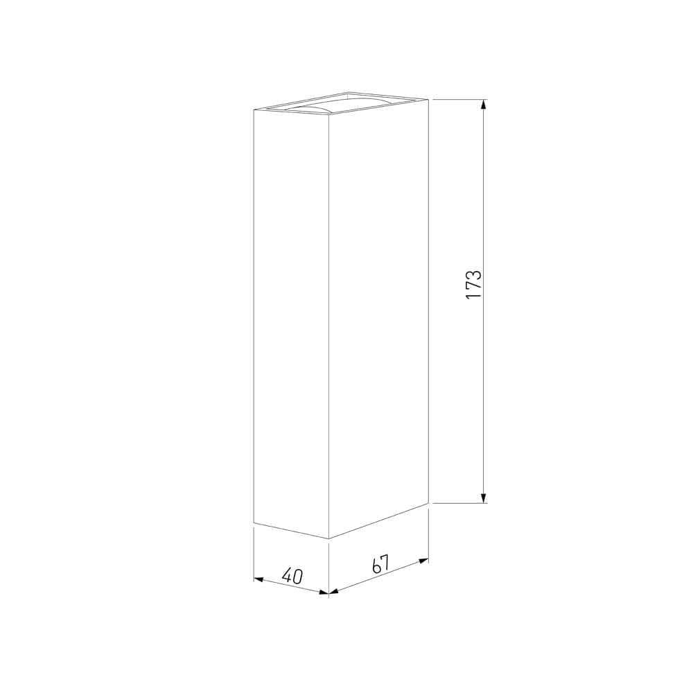 Уличный настенный светодиодный светильник Blaze LED IP54 a057051_ES