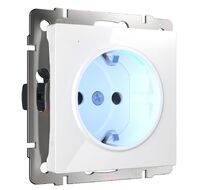 Розетка с заземлением и подсветкой Werkel WL01-10-03 a051125_WR