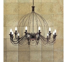 Подвесная люстра Ideallux CORTE SP12 RUGGINE_IL