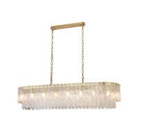 Подвесная люстра Newport DAISY 8370/140 C oval brass_NP