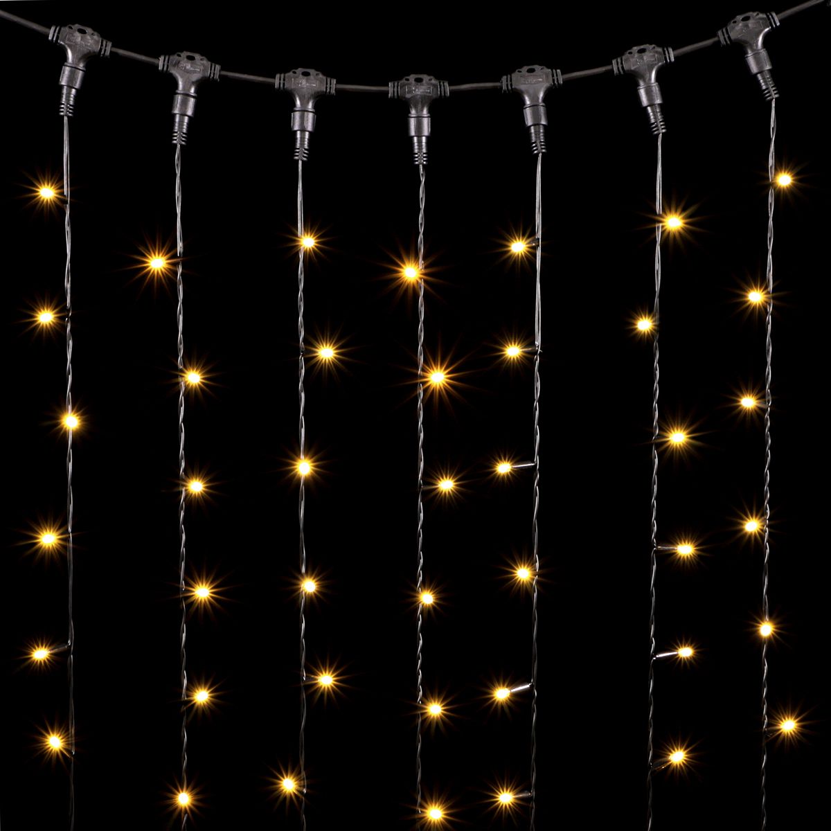 

Гирлянда LTC Занавес с Колпачком 1 x 6 м Шампань, 600 LED 01-148, 01-148