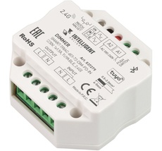 INTELLIGENT Диммер SMART-TRIAC-601-72-DIM-PD-IN (230V, 1x1.5A, TUYA BLE, 2.4G) (IARL, IP20 Пластик, 5 лет) 037279 Arlight 037279_ARL