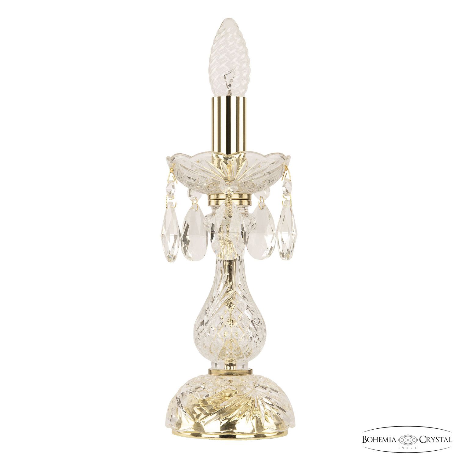 Настольная лампа Bohemia Ivele Crystal 107L/1-27 G, цвет золотой 107L/1-27 G - фото 1