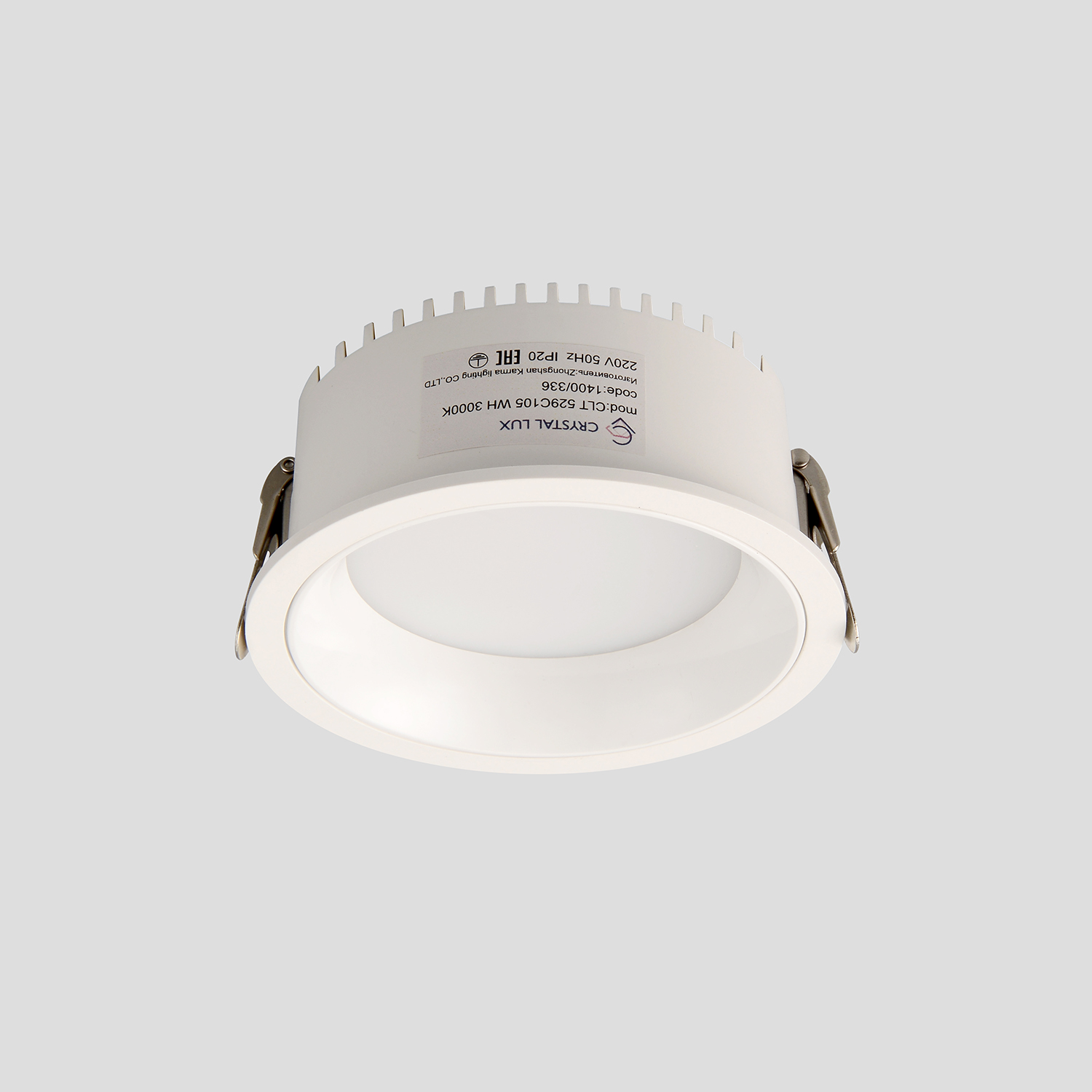 Встраиваемый светильник Crystal Lux CLT 529C105 WH 3000K_CR