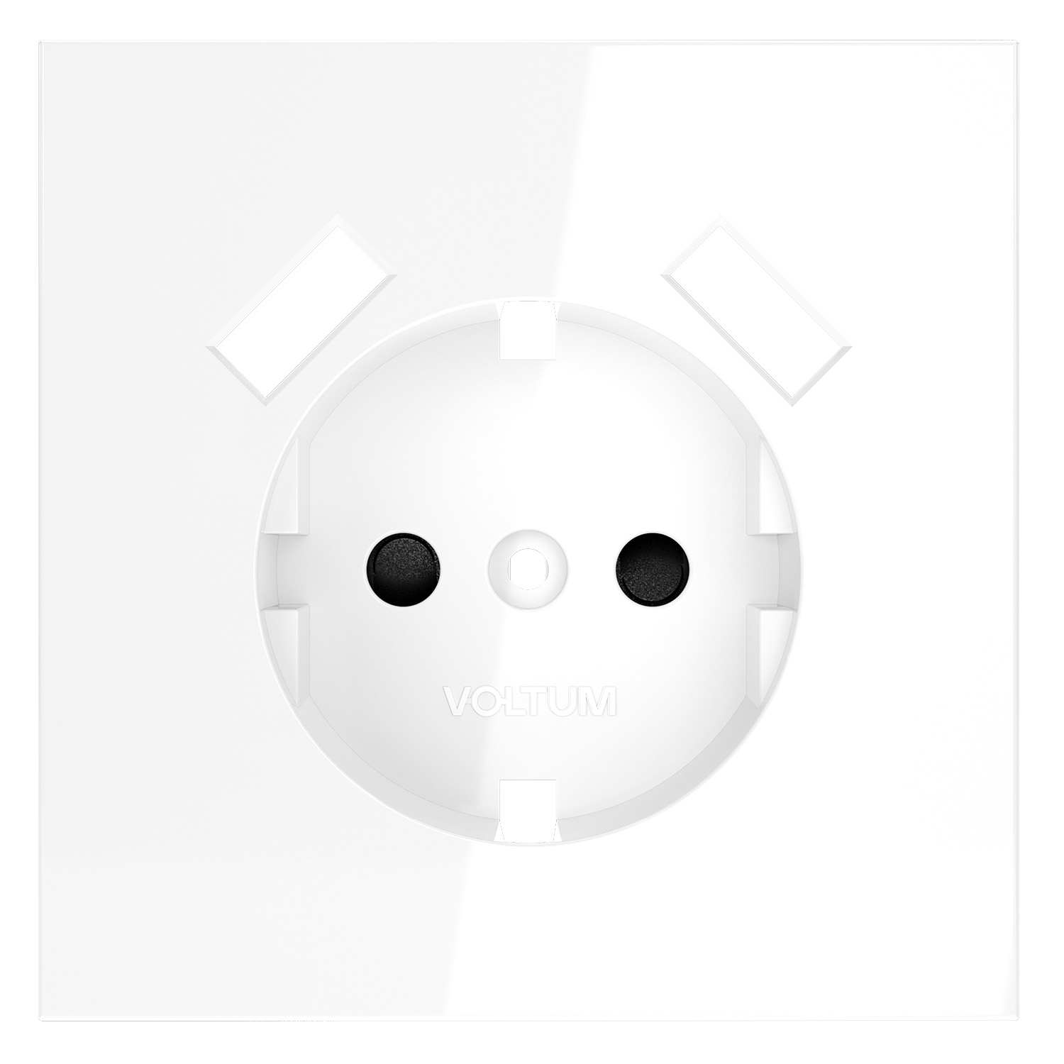 Накладка для розетки Voltum с заземлением и защитными шторками с USB A+A S70 VLS000901