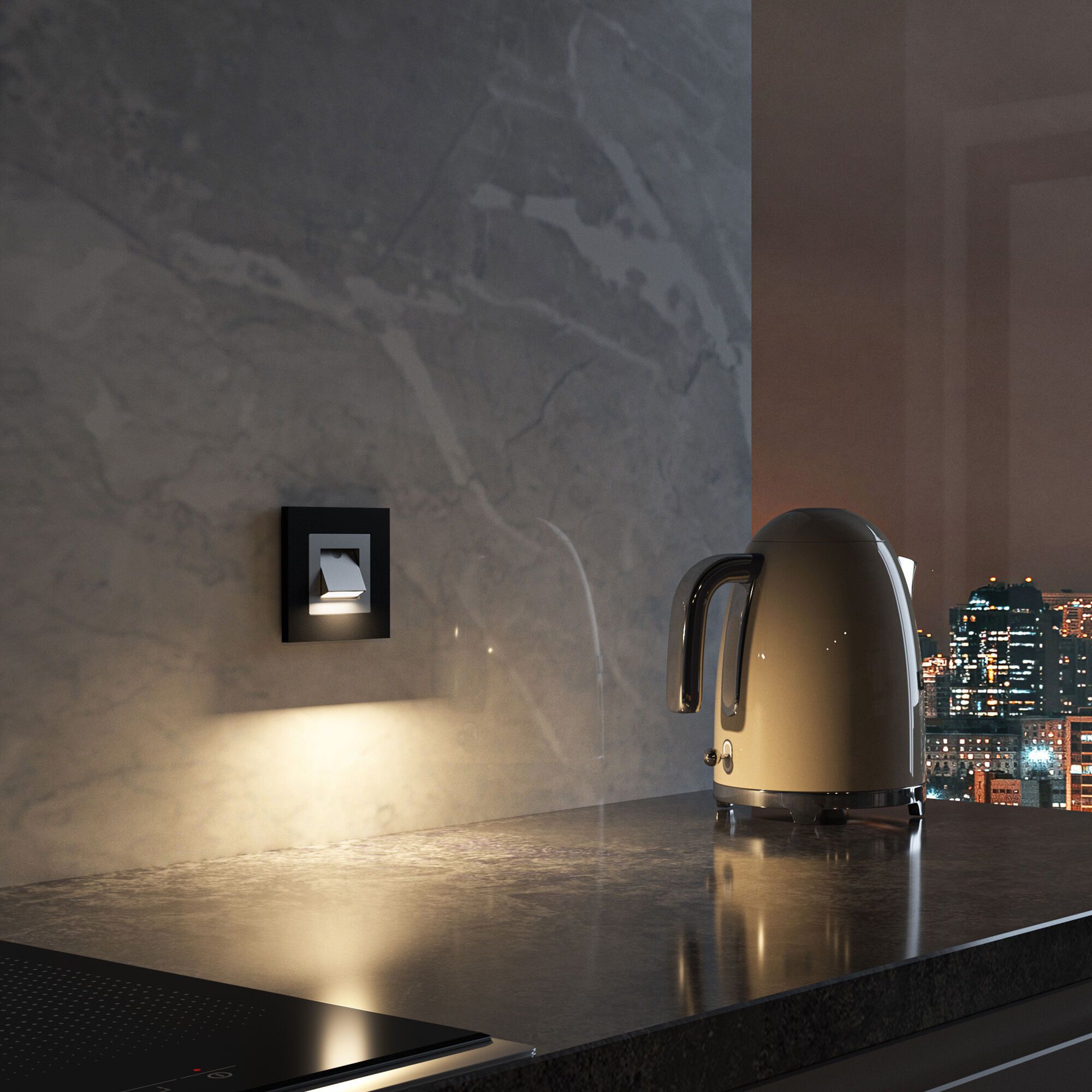 Встраиваемая LED подсветка Turn (серебряный) Werkel a064561_WR