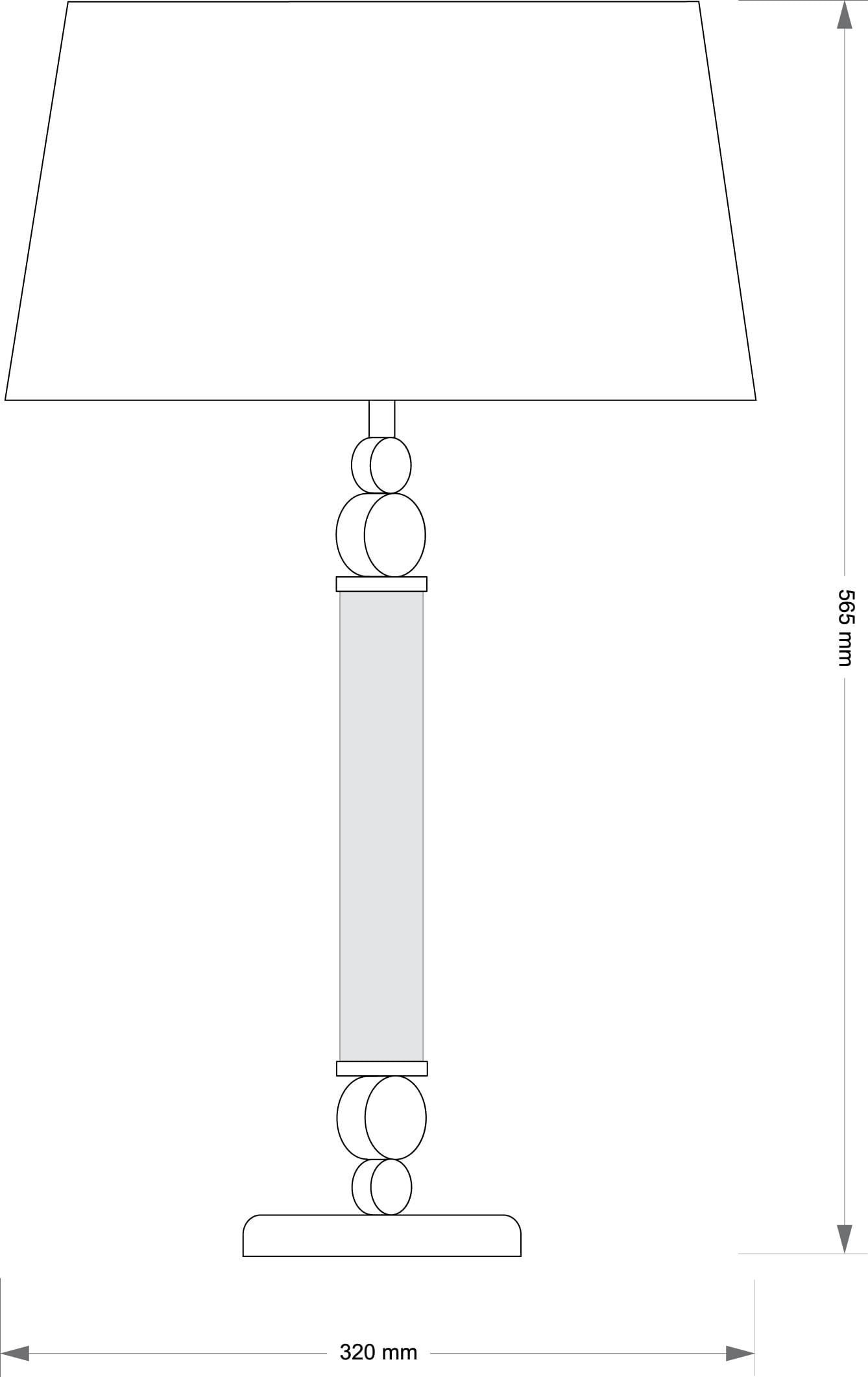 Настольная лампа Kutek TAMARA TAM-LG-1(ZM/A)