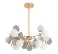 Потолочная люстра на штанге Arte Lamp PEACOCK A1369SP-10GY