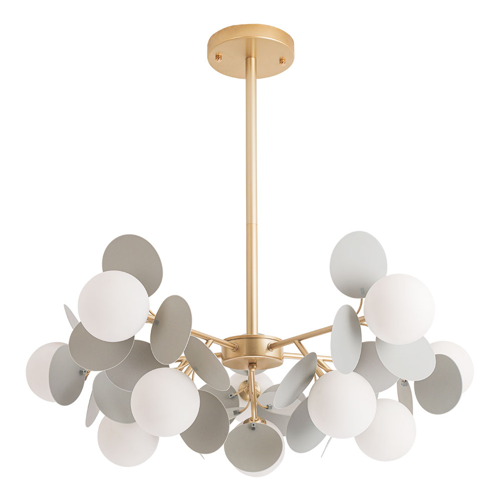 Потолочная люстра на штанге Arte Lamp PEACOCK A1369SP-10GY