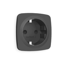 Лицевая панель (Мягкое касание) для электрической розетки с заземлением со шторками QUANT Ambrella Volt OMEGA OP9070_AMB