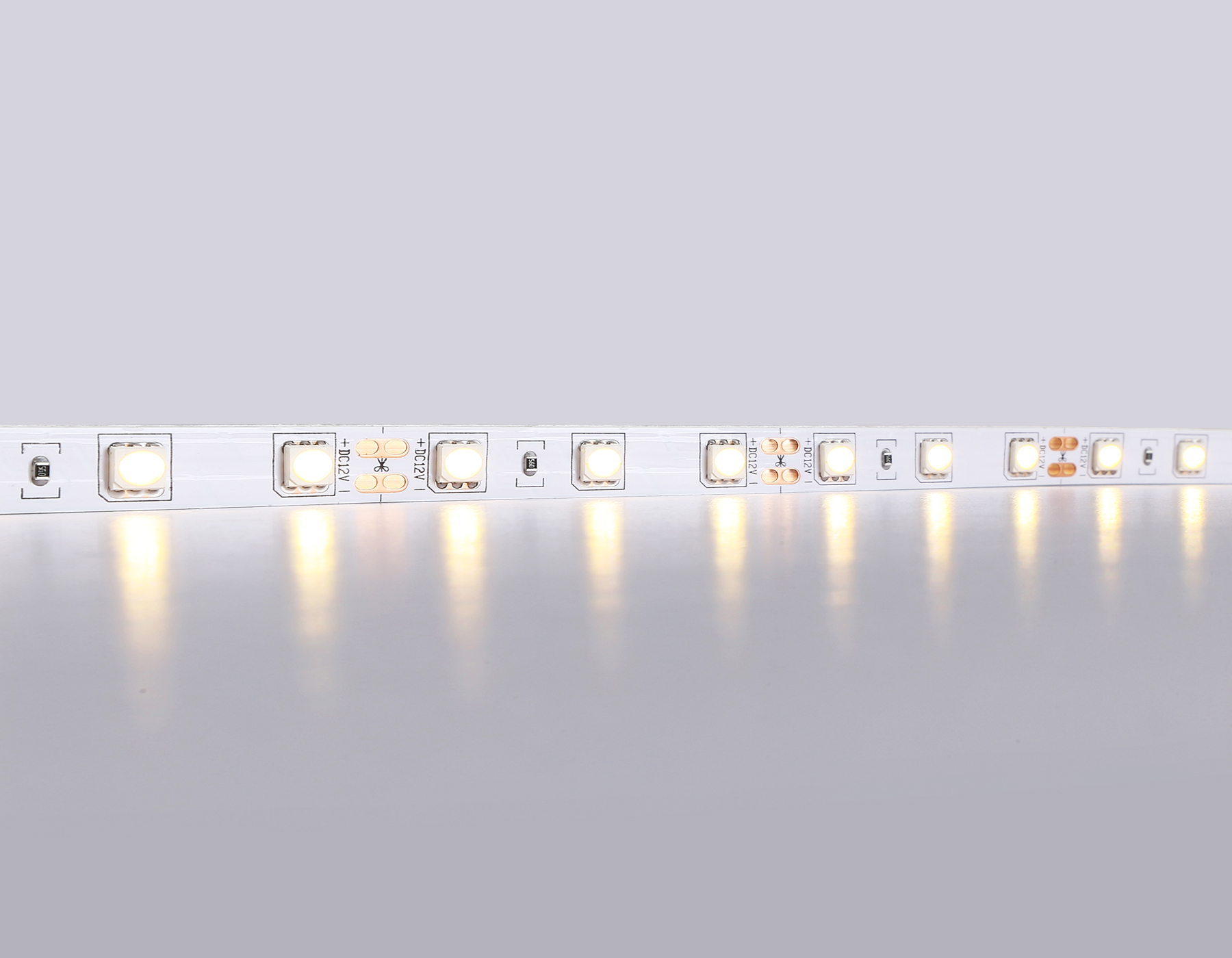 Светодиодная лента 5050 60Led, 14.4W m, 12V IP20 3000K 5m Ambrella Light GS GS2001_AMB