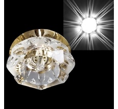 Точечный светильник круглый Sneha 7286/H G9 GD+WT_SN