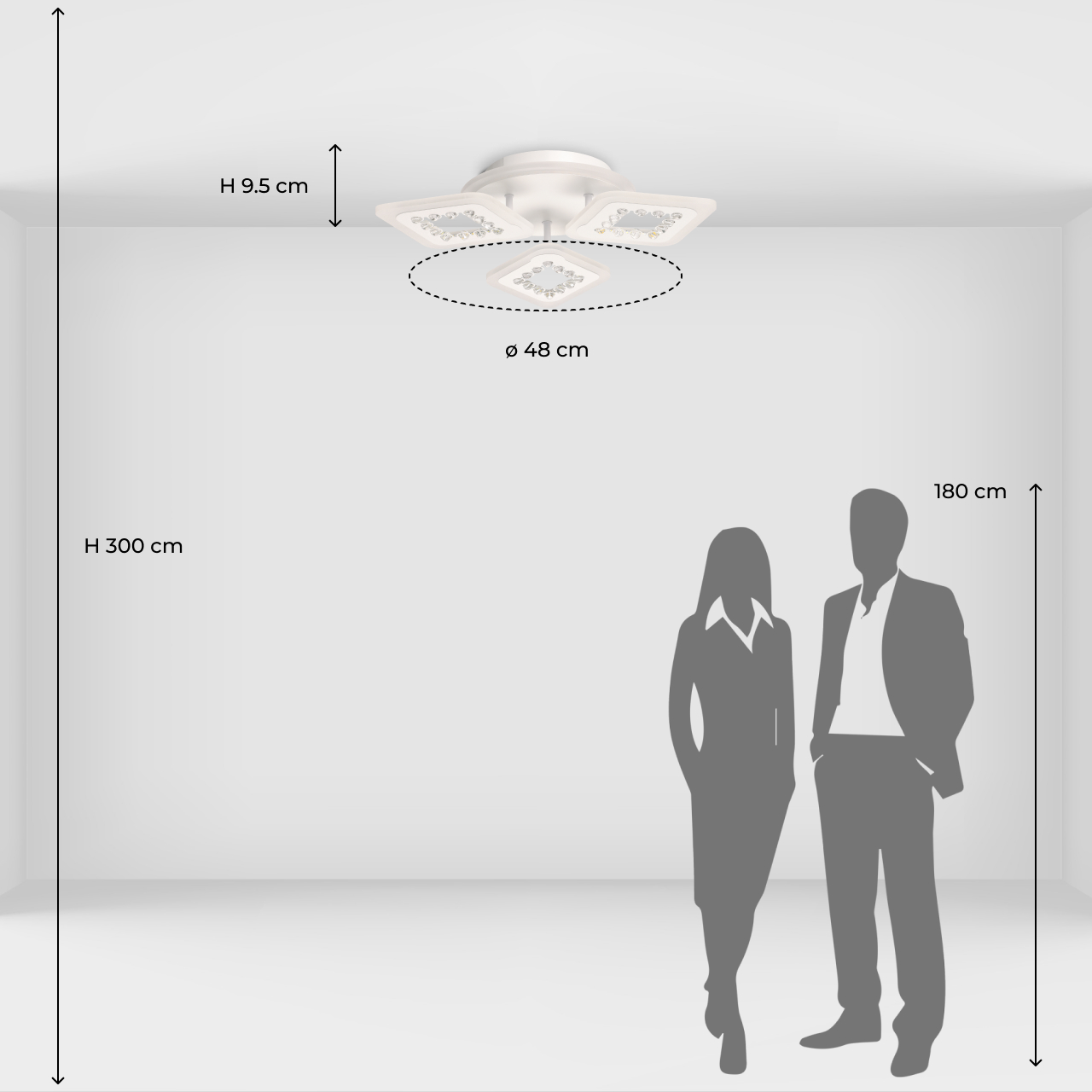 Потолочная люстра De City Мадлен 424014704_MW