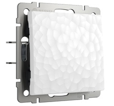 Выключатель одноклавишный проходной (белый) Hummer a052027_WR