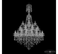 Хрустальная люстра Bohemia Ivele Crystal 1415/20+10+5/400/XL-180/3d Ni_BI