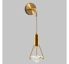 Бра светодиодное LED 3W, K9 кристалл, золотая бронза Imex CR.23460-1-W-GB-LED_IM