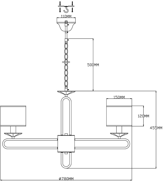 Подвесная люстра Moderli V2632-8P_MD