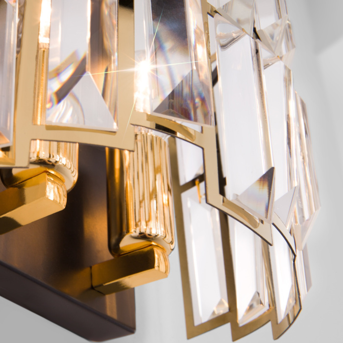 Бра хрустальное 339/2 Bogate's 339/2 золото / черный_EU