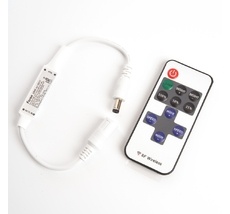 Контроллер для одноцветной светодиодной ленты мини с П/У белый, 12-24V, LD65 Feron 48031_FR