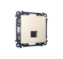 Розетка компьютерная Ambrella Volt ALFA RJ-45(8P8C) CAT6 с защитной шторкой QUANT MA332010_AMB