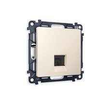 Розетка компьютерная Ambrella Volt ALFA RJ-45(8P8C) CAT6 с защитной шторкой QUANT MA332010_AMB