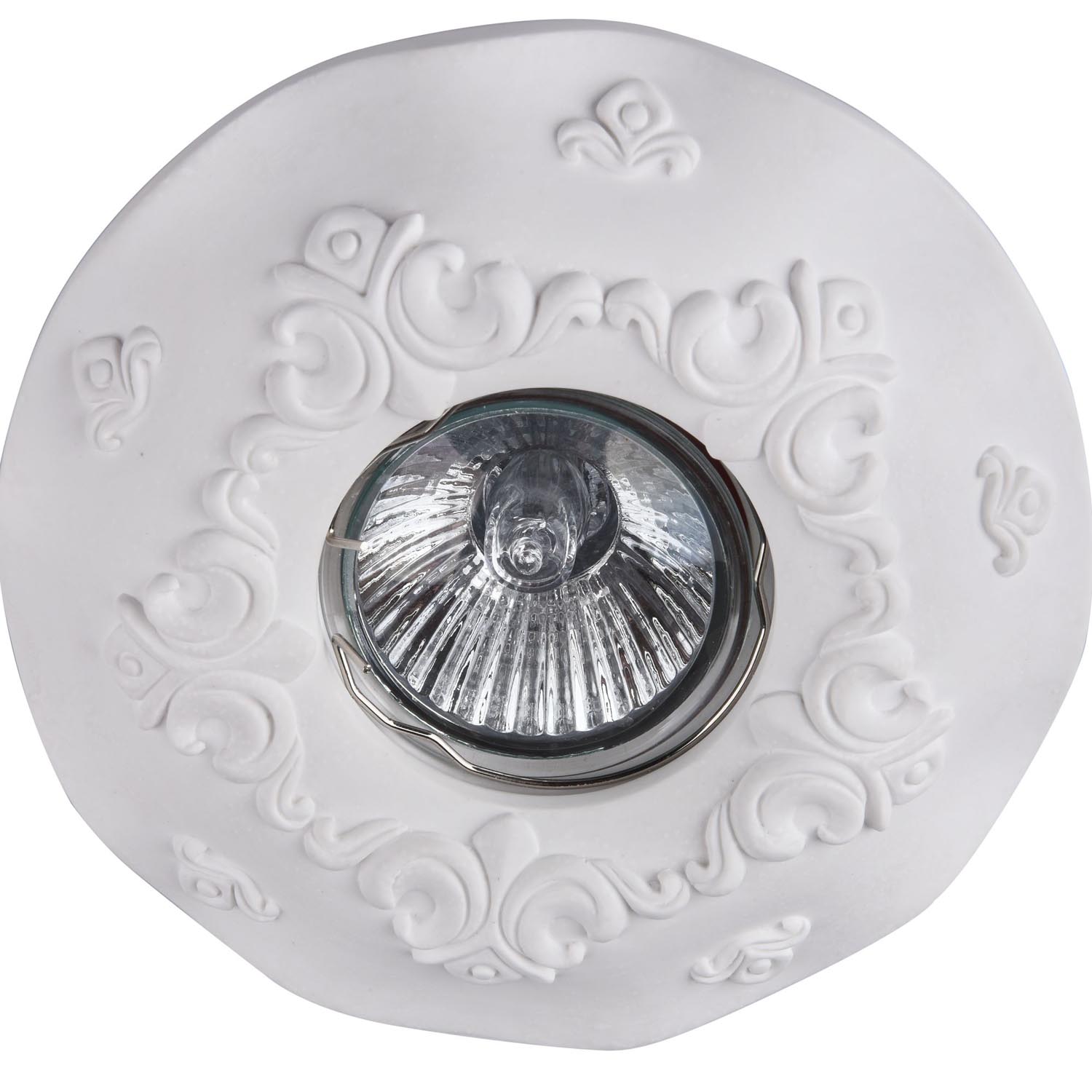 Встраиваемый светильник Maytoni Gyps Classic DL284-1-01-W_MY