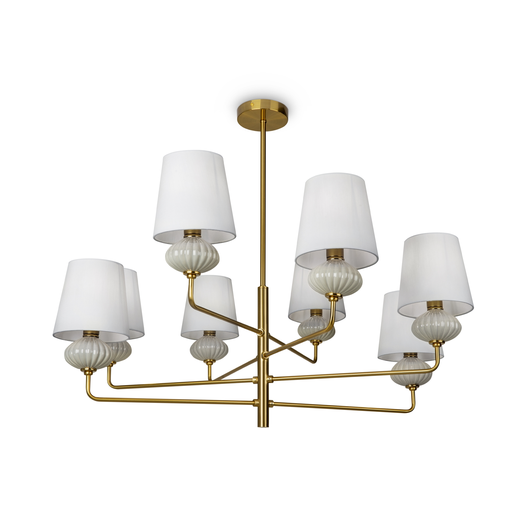 Подвесная люстра на штанге Freya Ceramics FR2029PL-08BS_MY